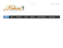 Tablet Screenshot of kishorimusic.com